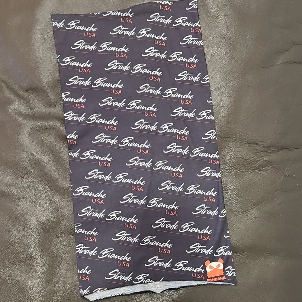 Strade Bianche USA Black and White Scarf Neck Buff